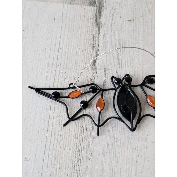 Hanging wire bat Halloween ornament wing vampire - Picture 2 of 6